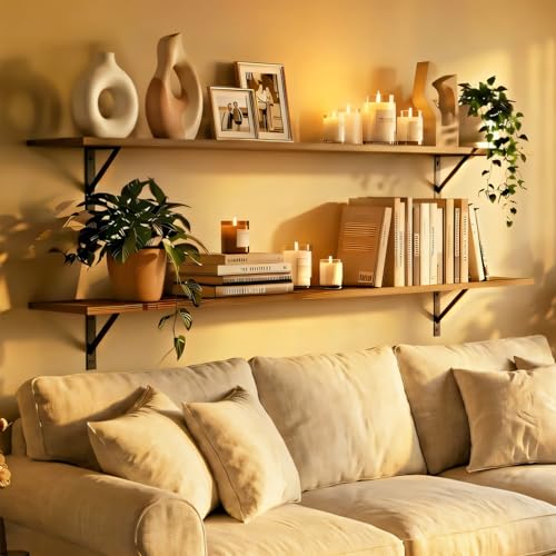 Long Wall Shelves (2 Count)