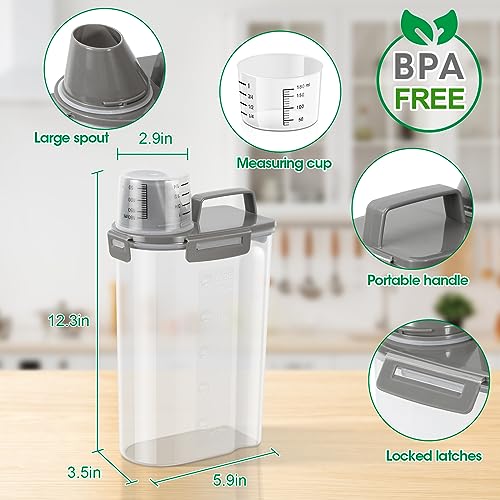 Rice Container Cereal Storage Container 2 Pack 5 Lbs (2 Count)