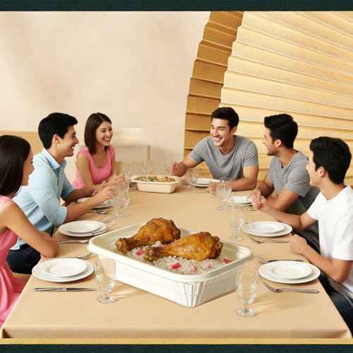 50 packs 30 oz Square Disposable Biodegradable containers (50 Count)
