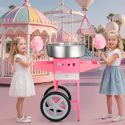 Electric Cotton Candy Machine with Cart