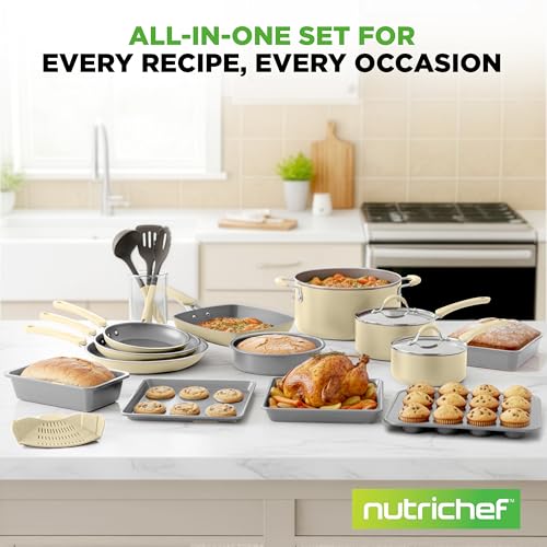 20 Piece Nonstick Cookware & Bakeware Set