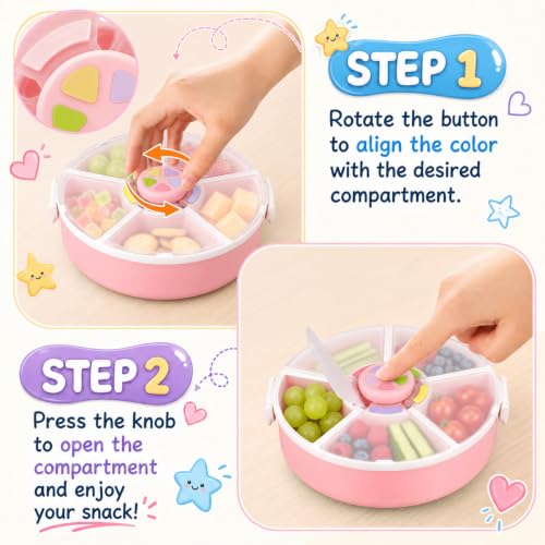 Kids' Rotating Snack Container Set