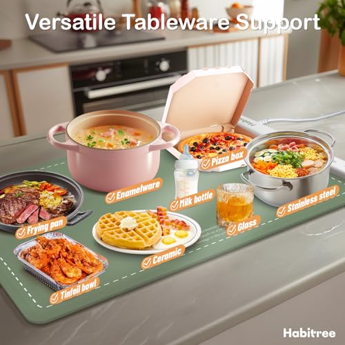 3 Pack Silicone Food Warming Mat & Food Warmers for Parties Buffet (16 Ounce)