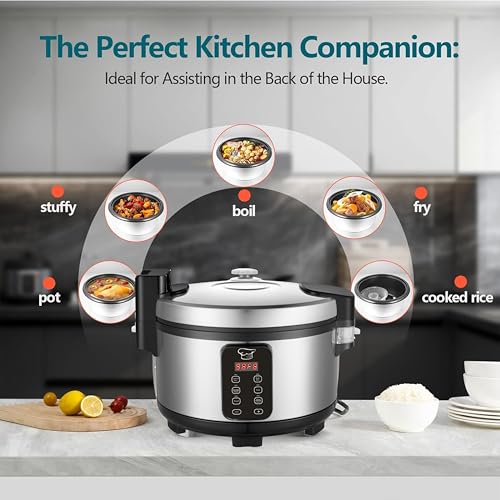 Large 15L Commercial rice cooker 84 cups cooked (84 Count (cups))