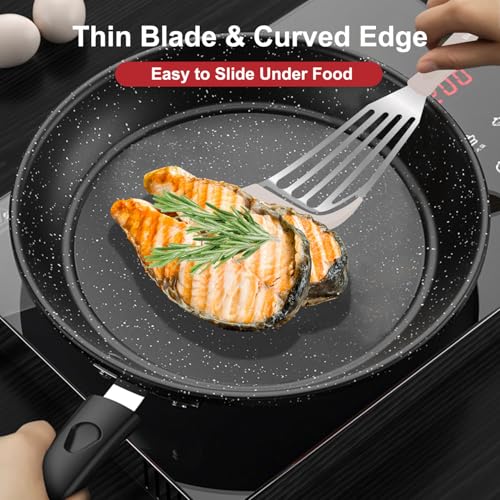 2 Piece Silicone Fish Spatula for Nonstick Cookware (2 Count)
