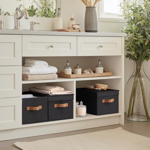 Fabric Storage Bins with Lids (3 Count)