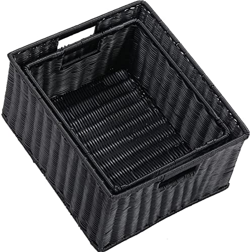 Large Wicker Baskets for Storage (2 Count)