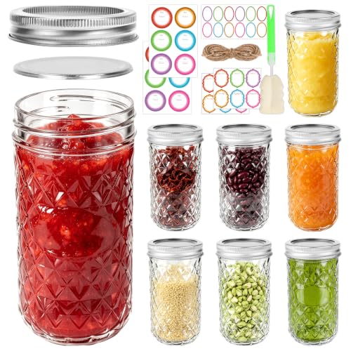 12 oz Glass Mason Jars (8 Count)