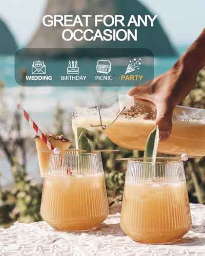 40 Pack Plastic Wine Glasses (40 Count)