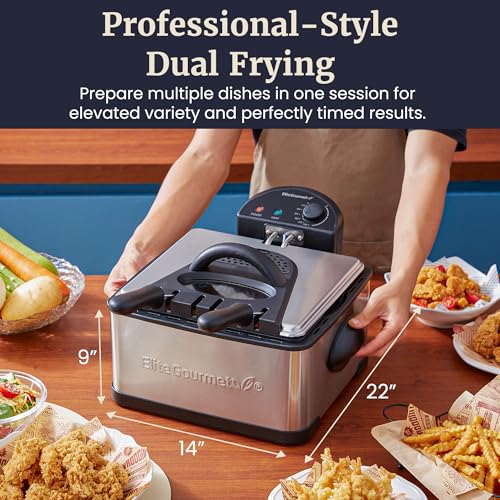 4.5Qt Deep Fryer (2 Baskets)