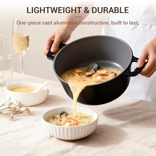 8 Piece Ceramic Nonstick Cooking Pot Set with Lid