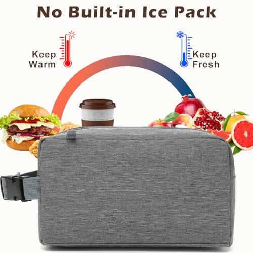 Small Insulated Lunch box Portable Soft Bag Mini Cooler Thermal Meal Tote Kit with Buckle for Work