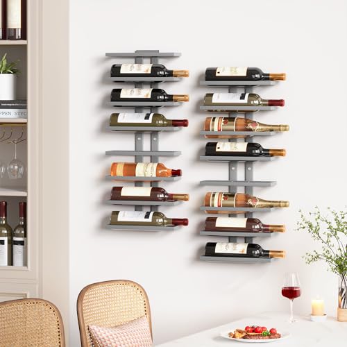 8 Tier Wall Mount Wine Rack (8 Count)
