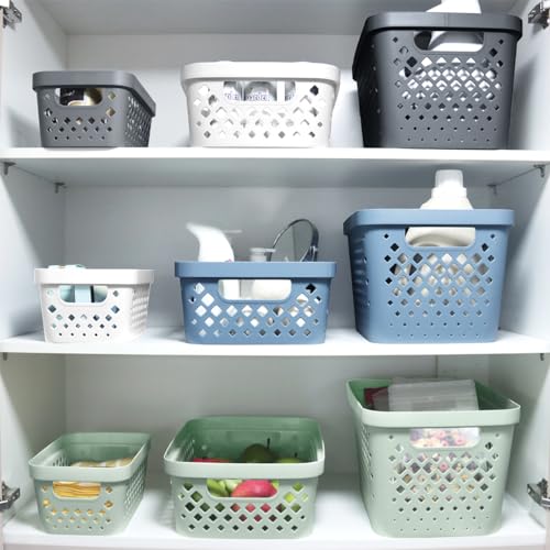 Plastic Baskets for Organizing (6 Count)