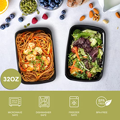 15 Pack Meal Prep Containers 32oz (15 Count)