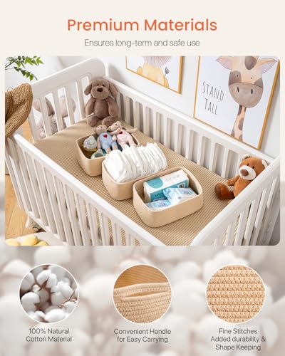 Small Woven Storage Basket for Organizing (3 Count)