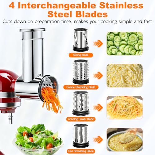 Slicer Shredder Attachments for Stand Mixers (4 Count)