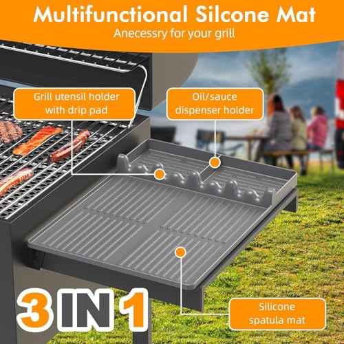 Silicone Griddle Tool Mat for Blackstone and Weber (2 Count)