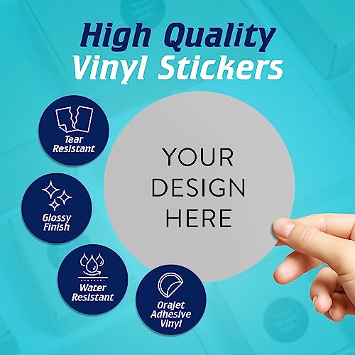 5 1000 Custom Vinyl Stickers (100 Count)