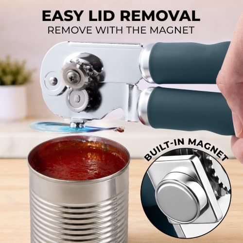 Stainless Steel Swing Open Manual Can Opener Comfortable Grip