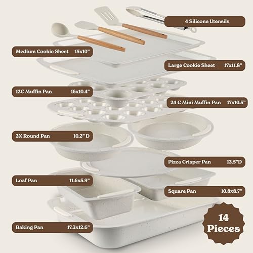 Nonstick Stackable Bakeware Set