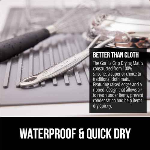 Patented BPA Free Silicone Dish Drying Mat