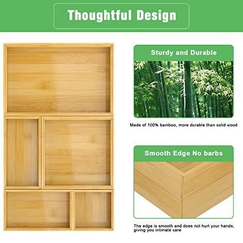 Bamboo Bathroom Drawer Organizer Dividers