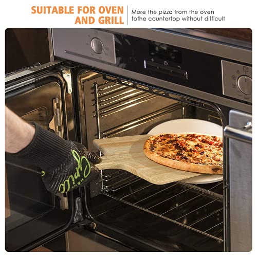 13 Pizza Stone for Oven and Grill with Pizza Peel (5 Count)