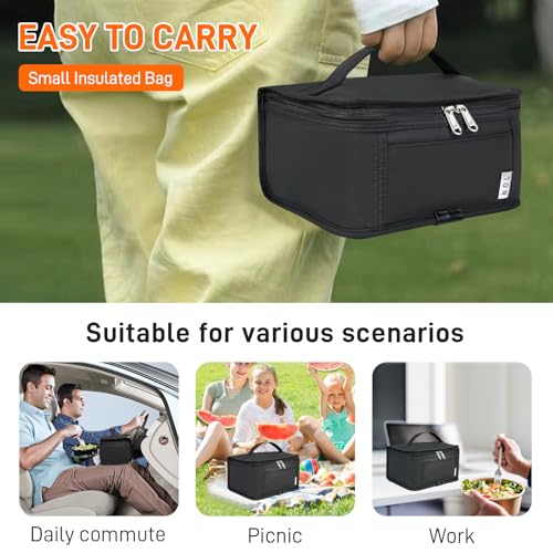 NOL Mini Insulated Lunch Bag for Women Men Kids