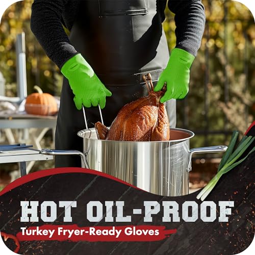 XL Silicone Smoker BBQ Gloves