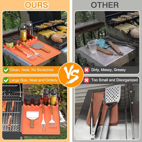 Silicone Griddle Tool Mat for Flat Top Grills (2 Count)