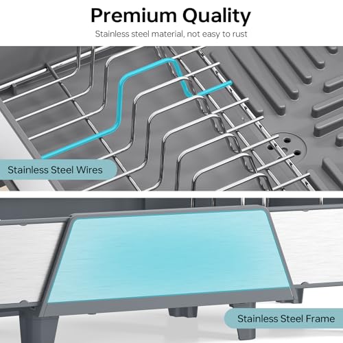 Expandable Dish Drying Rack for Kitchen Counter