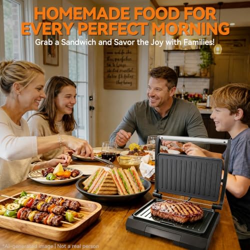 2 Slices of Mini Panini Press Electric Grill