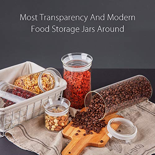 10oz Glass Jars with Airtight Lid (4 Count)