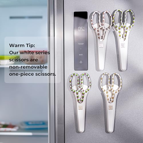 Kitchen Scissors Heavy Duty Kitchen Shears with Magnetic Holder Made with Japanese Steel 4034