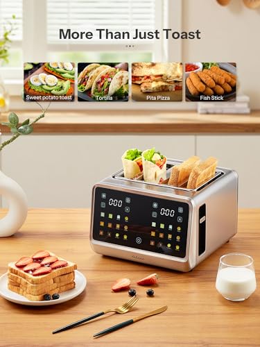 4 Slice Toaster Smart Touch Control with Extra Wide Slots