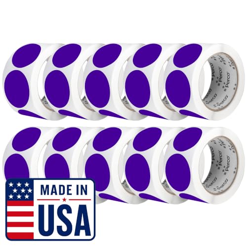 Purple Perforated Round Circle Dot Sticker 2 (80 Count)