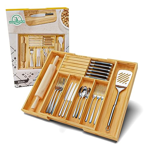 Silverware Organizer with Removable Knife Block