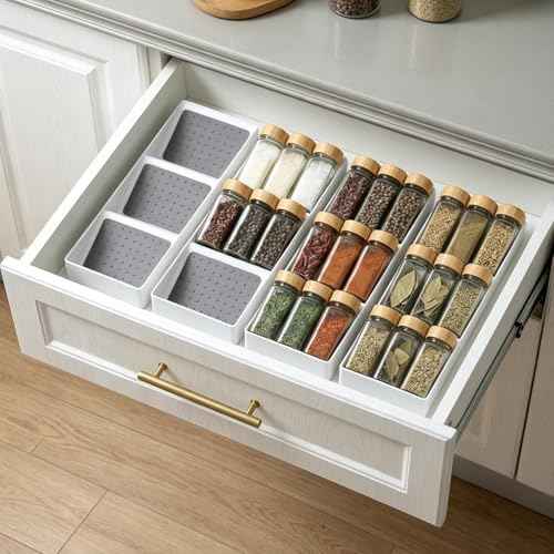 Small spice drawer organizer insert (4 Count)