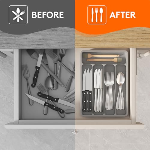 Silverware Drawer Organizer Tray