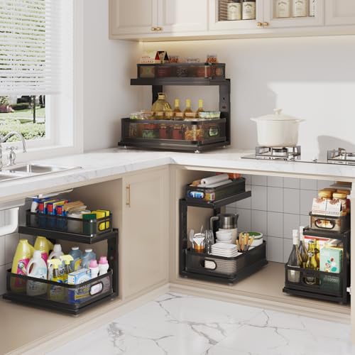 2 Pack Under Sink Organizer With Next (2 Count)