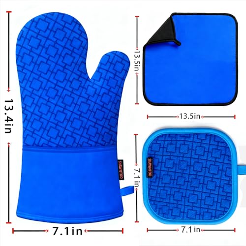 Oven Mitts and Pot Holders Sets 6pcs (6 Count)