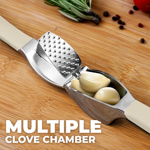 Metal Comfort Grip Garlic Press