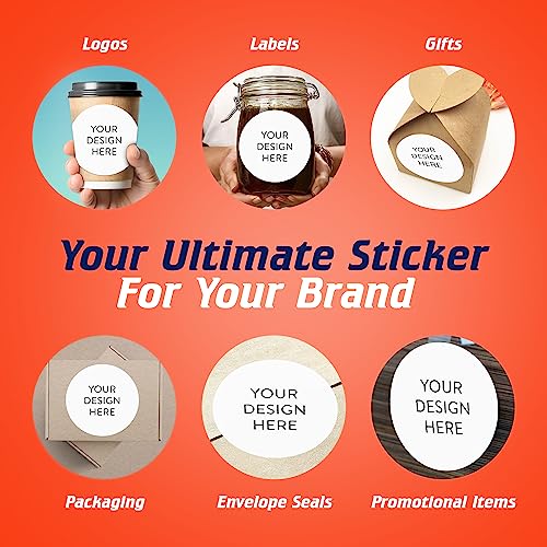 Custom Vinyl Stickers Your Image (100 Count)