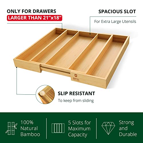 Luxury Bamboo Kitchen Drawer Organizer