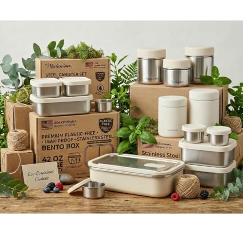 Flexibento Stainless Steel Lunch Box 47 OZ Set