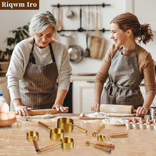 Gold Measuring Cups and Spoons Set