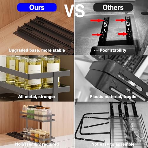 Pull Out Spice Rack Organizer for Cabinet