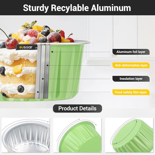 Disposable Aluminum Foil Muffin Liners (30 Count)
