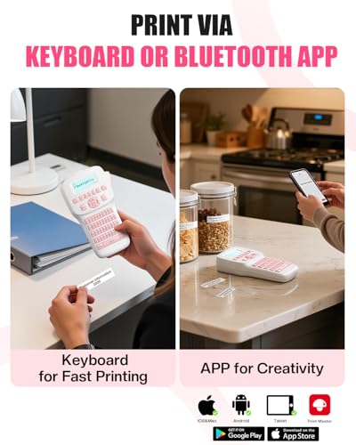Pink Label Maker Handheld